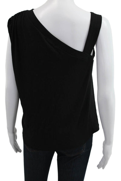 LNA Women Black Sleeveless Tank 95% Rayon 5% Spandex Size L