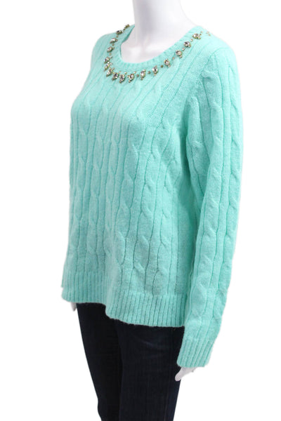 Lilly Pulitzer Women Pullover Light Blue Long Sleeve Round Neck Size L