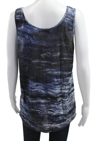 The Kooples Women Sleeveless Basic Tank Black Modal Round Neck Size L