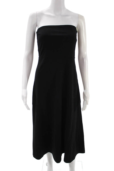 Club Monaco Women A-Line Strapless Black Dress Size 4