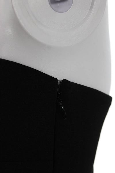 Club Monaco Women A-Line Strapless Black Dress Size 4
