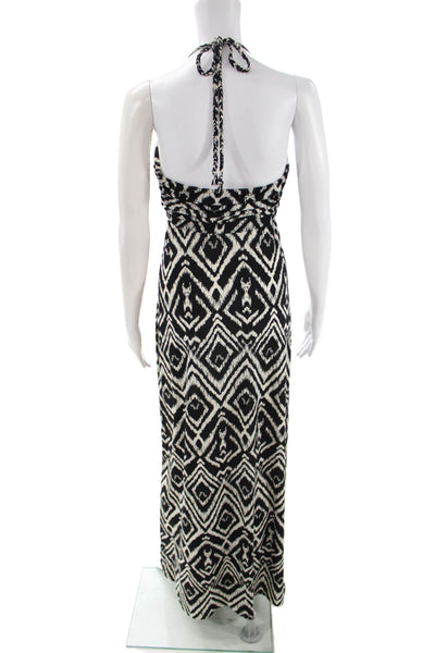 T Bags Los Angeles Women Black Aztec Sleeveless Maxi Dress Size S