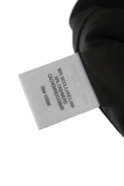 Worth Womens Black A-Line Wool Cashmere Skirt Size 4