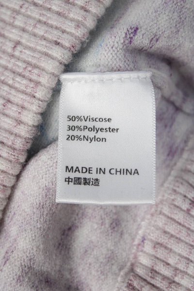 Paper London Women Pink VNeck Striped Cardigan Long Sleeve Size L