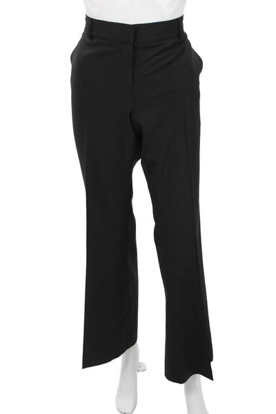 Theory Womens Dress Pants Black Polyester Blend Size 12