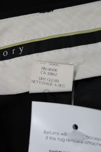 Theory Womens Dress Pants Black Polyester Blend Size 12