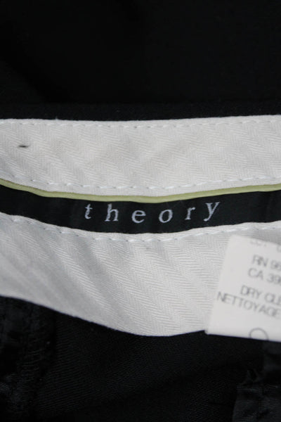 Theory Womens Dress Pants Black Polyester Blend Size 12