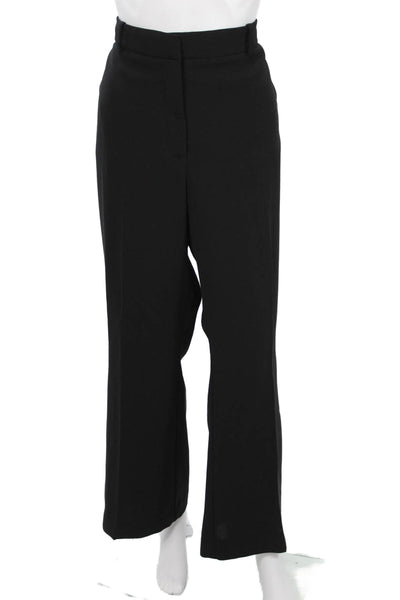 MNG Womens Dress Pants Black Hook & Eye Polyester Classic Size 14