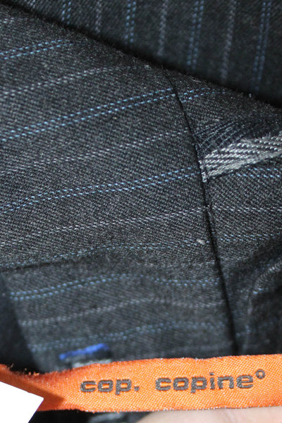 Cop Copine Women Black Striped Dress Pants 30in Inseam Size 28