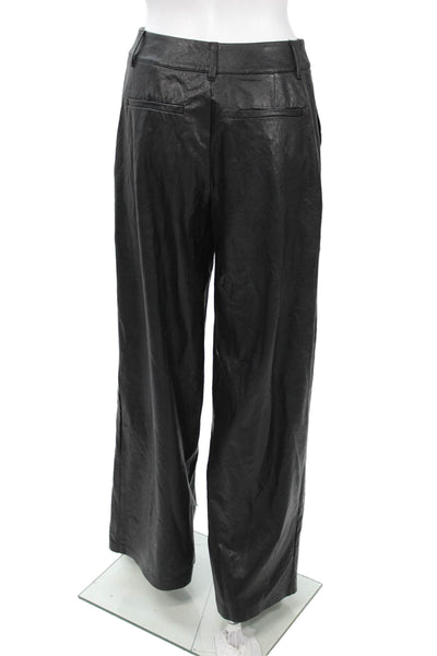 Commando Women Dress Pants Black Polyester Button Size S