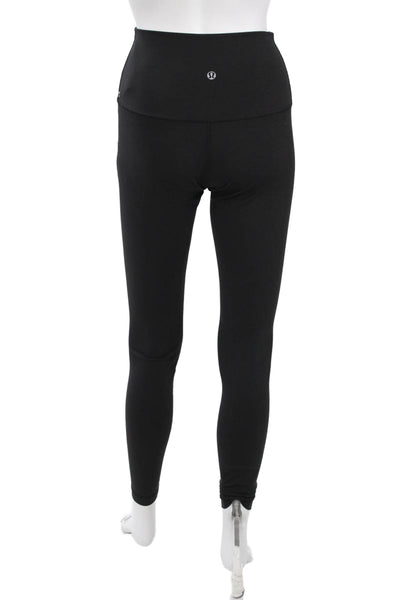 Lululemon Women Ankle Black Nylon Leggings Size S