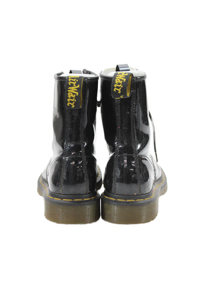 Manas Womens Leather Lace Up Belted Ankle Boots Black Size 38 8