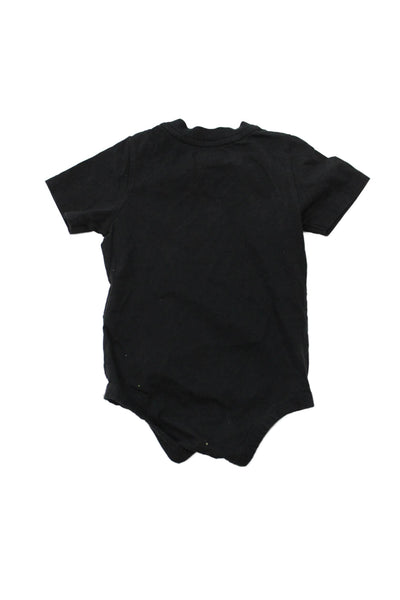 Kith Childrens Girls Short Sleeves One Piece Black Cotton Size 6-12 Months