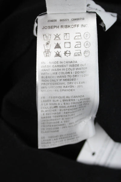 Joseph Ribkoff Women Ankle Cropped Black Pants Size 6