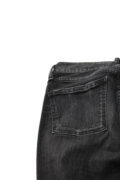 Moussy Womens Skinny Dark Gray Jeans Button Mid Rise Cotton Blend Size 24