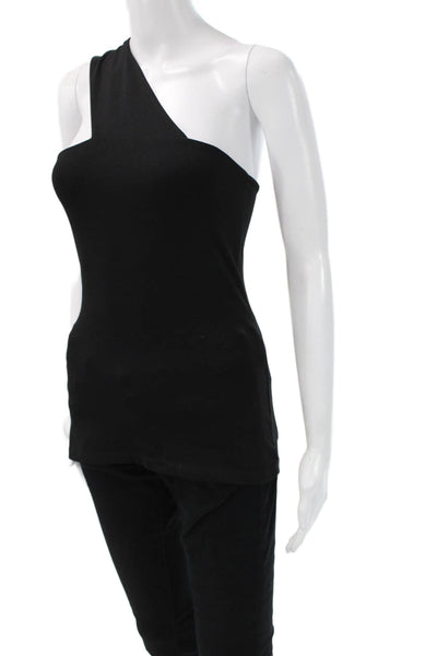 Susana Monaco Women Sleeveless Black Solid Tank Designer Size S