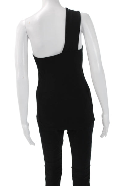Susana Monaco Women Sleeveless Black Solid Tank Designer Size S