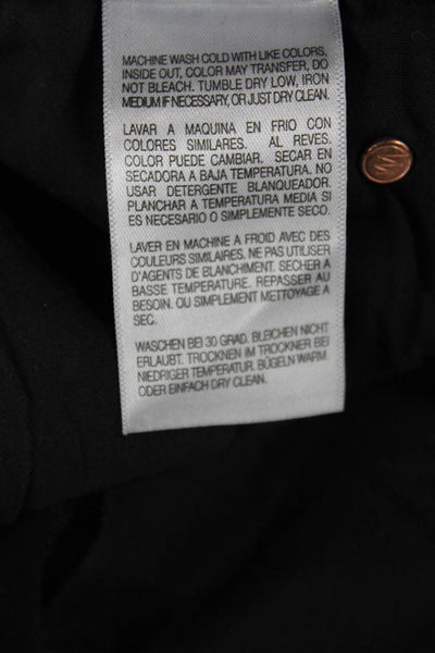 Mother Women Skinny Straight Dark Gray Jeans Mid Rise Inseam 32 Size 26