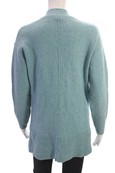 Something Navy Womens Light Blue V Neck Button Cardigan Long Sleeve Size XS