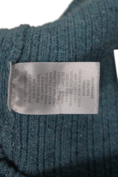 Something Navy Womens Light Blue V Neck Button Cardigan Long Sleeve Size XS