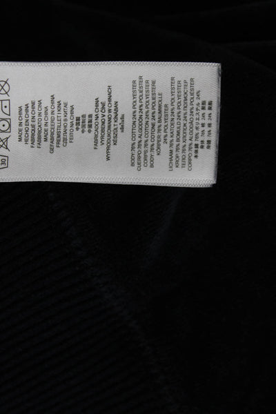 Michael Kors Women Bomber Jacket Dark Blue High Neck Zip Size L