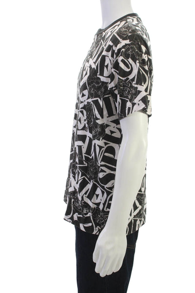 Supreme Mens Black Graphic T-Shirt 100% Cotton Short Sleeve Size S