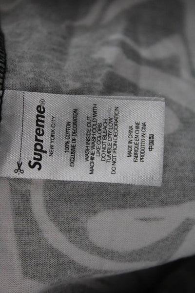 Supreme Mens Black Graphic T-Shirt 100% Cotton Short Sleeve Size S