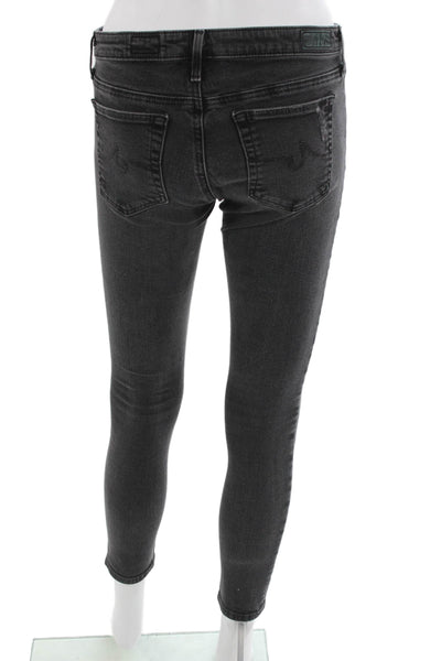 AG Adriano Goldschmied Women Skinny Ankle Jeans Dark Gray Size 26