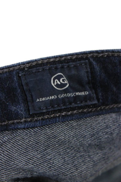 AG Adriano Goldschmied Women Skinny Ankle Jeans Dark Blue Low Rise Size 26