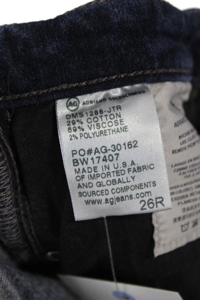 AG Adriano Goldschmied Women Skinny Ankle Jeans Dark Blue Low Rise Size 26