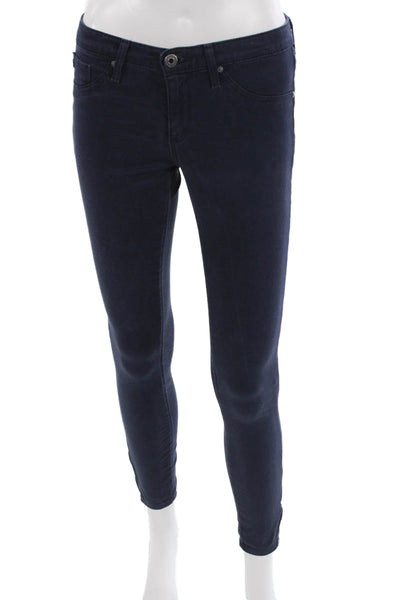 AG Adriano Goldschmied Women Ankle Skinny Leg Jeans Dark Blue Low Rise Size 26