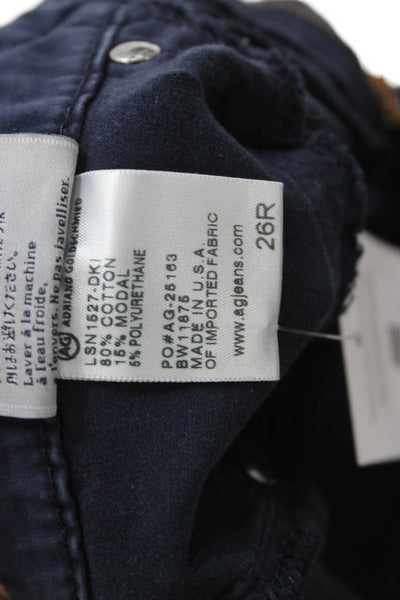 AG Adriano Goldschmied Women Ankle Skinny Leg Jeans Dark Blue Low Rise Size 26