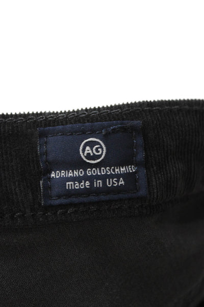 AG Adriano Goldschmied Women Ankle Cropped Pants Black Low Rise Size 26