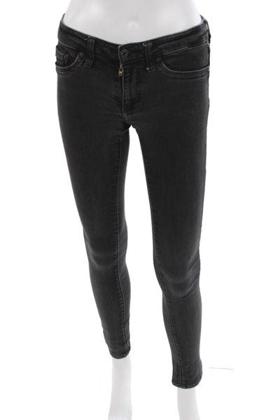 AG Adriano Goldschmied Women Ankle Skinny Dark Gray Jeans Size 26