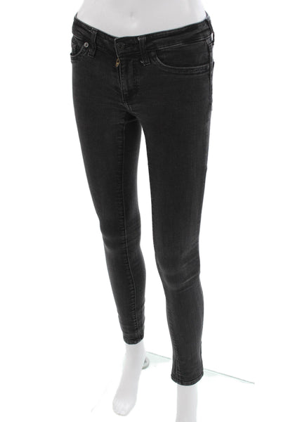 AG Adriano Goldschmied Women Ankle Skinny Dark Gray Jeans Size 26