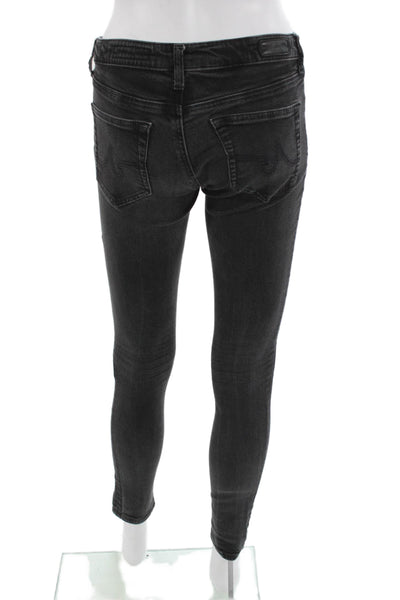 AG Adriano Goldschmied Women Ankle Skinny Dark Gray Jeans Size 26