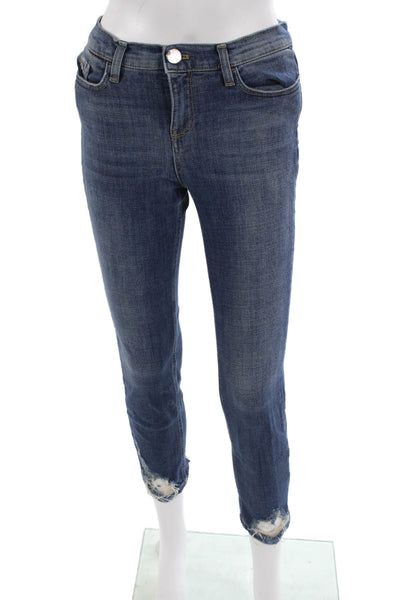 Pinko Womens Skinny Ankle Jeans Dark Blue Size 26