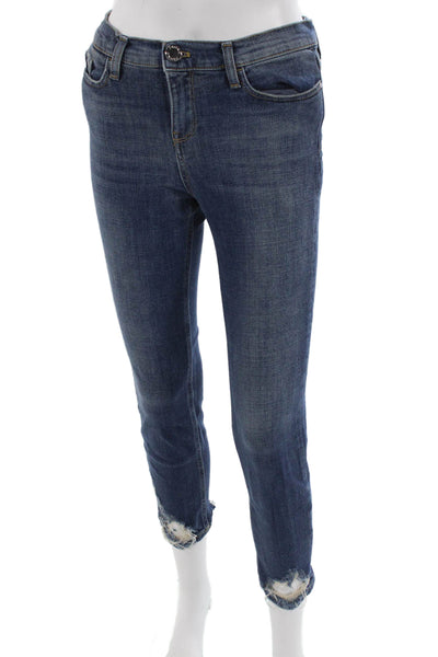 Pinko Womens Skinny Ankle Jeans Dark Blue Size 26