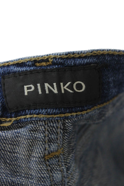 Pinko Womens Skinny Ankle Jeans Dark Blue Size 26