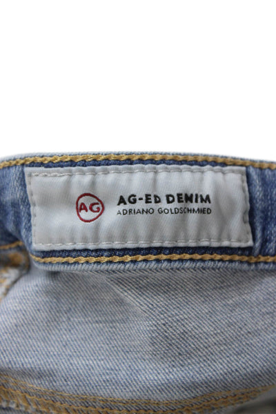 AG-ED Denim Women Skinny Ankle Jeans Blue Low Rise Size 26