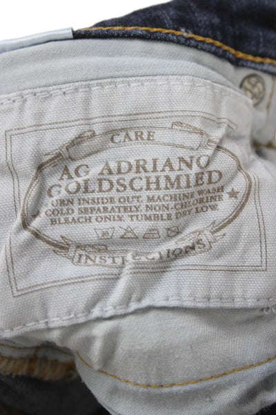 AG Adriano Goldschmied Women Dark Blue Skinny Jeans Low Rise 30 Inseam Size 26