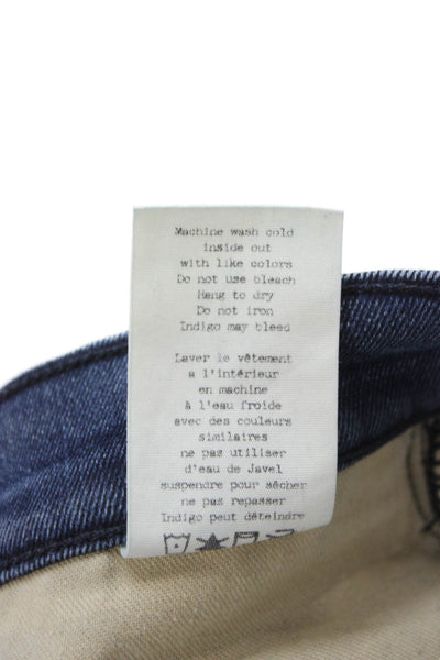 Rag & Bone Jean Women Ankle Skinny Biker Jeans Dark Blue Size 26