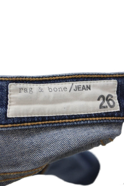 Rag & Bone Jean Womens Ankle Skinny Dark Blue Jeans Size 26