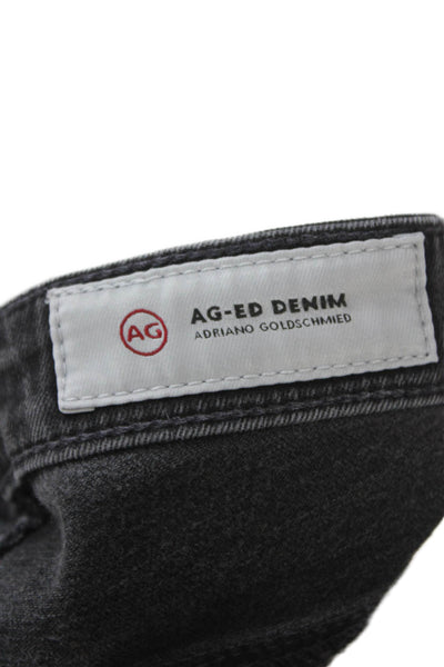 AG Adriano Goldschmied Women Skinny Ankle Jeans Dark Gray Low Rise Size 26