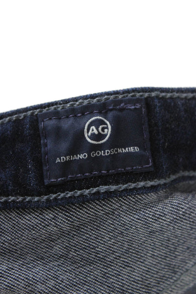 AG Adriano Goldschmied Womens Skinny Ankle Jeans Dark Blue Size 26