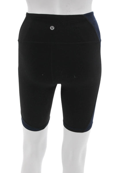 Lululemon Women Biker Shorts Black 81% Nylon 19% Lycra Size 2