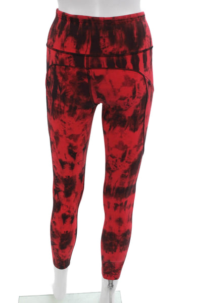 Lululemon Womens Red Ankle Leggings Size 4