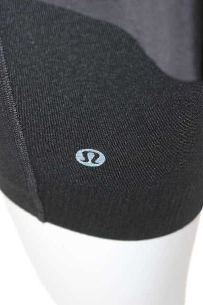 Lululemon Women Biker Shorts Black Recycled Polyester Sports Size 2
