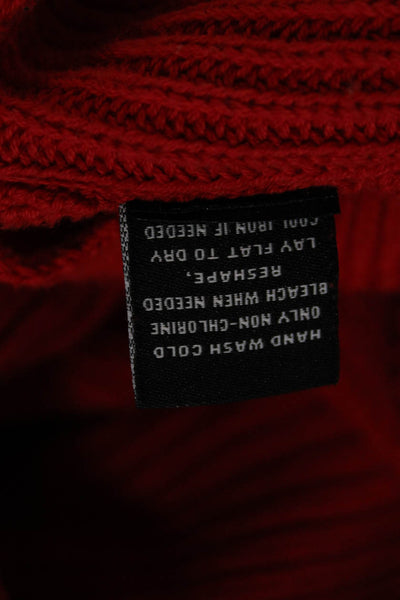 525 America Women Red Cotton Crew Neck Pullover Sweater Size XS