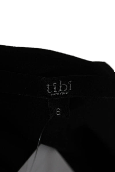 Tibi Womens Black Silk Camisole V Neck Sleeveless Size 6